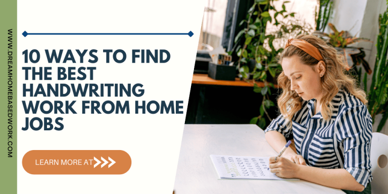 10 Ways to Find the Best Online Handwriting Jobs from Home