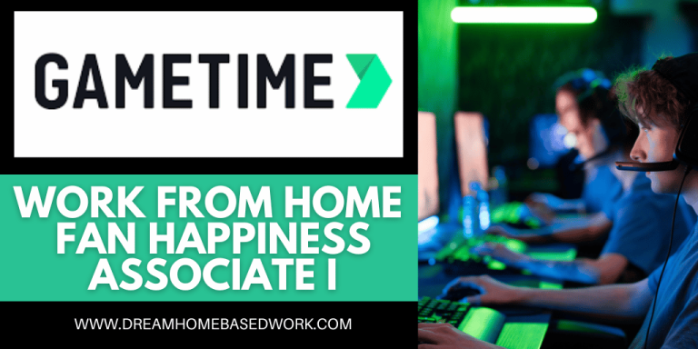 $18/hr Work from Home Fan Happiness Associate GameTime Job