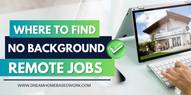 No Background Check Remote Jobs for Felons Online