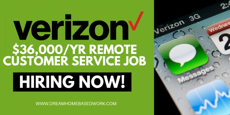 Verizon Hiring! $36K/yr Remote Work from Home Customer Service Job