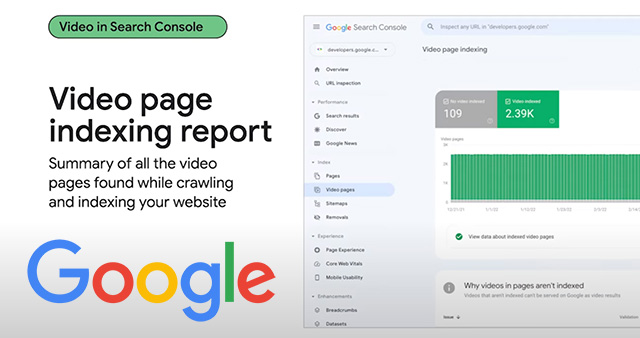 Google Search Console Video Page Indexing Report