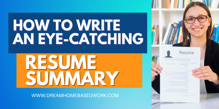 How To Write an Eye-Catching Resume Summary for Remote Jobs