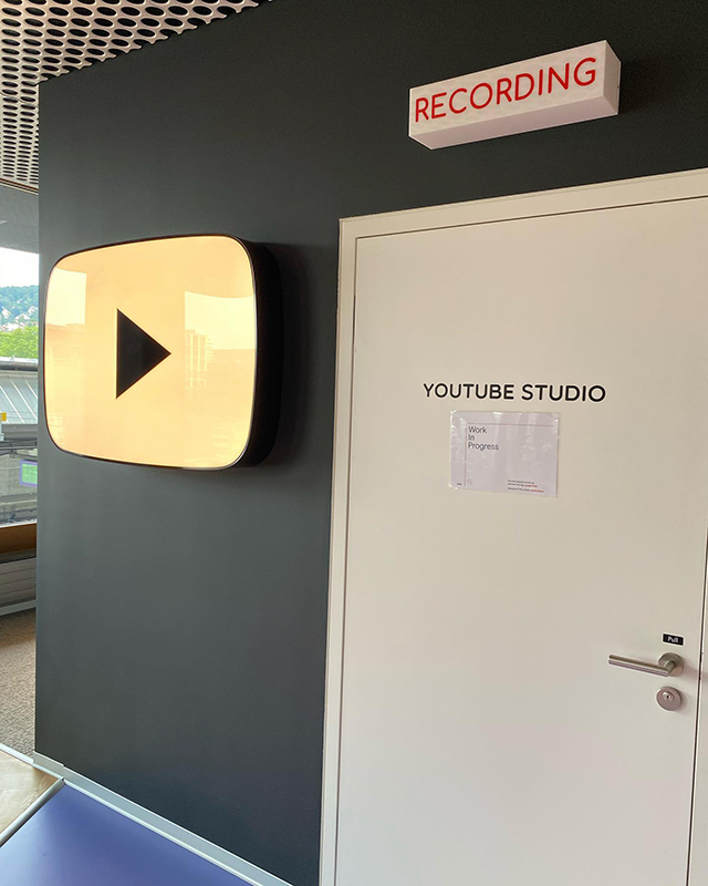 YouTube Studio – Recording Sign