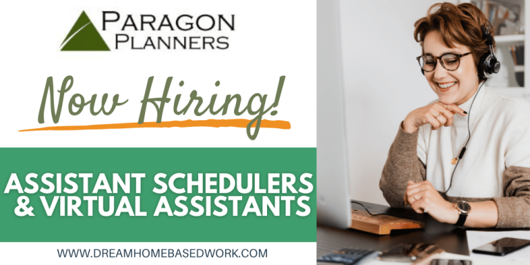 Work from Home Virtual Assistant Jobs at Paragon Planners